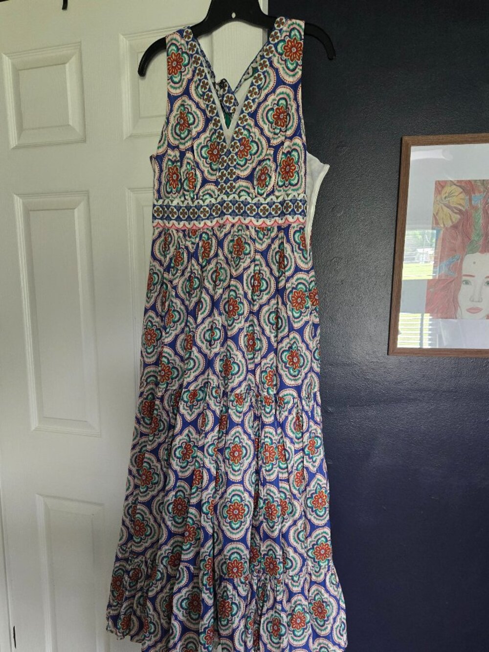 Boden Serena Cotton Tie Maxi Dress - Worn Once - Picture 1 of 3